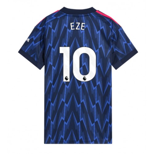 Arsenal Eberechi Eze #10 Replika Udebanetrøje Dame 2025-26 Kortærmet Arsenal Eberechi Eze #10 Replika Udebanetrøje Dame 2025-26 Kortærmet